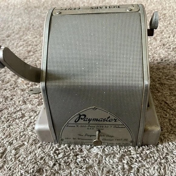 Vintage Paymaster Cash Register Series  X-900 With Key - Picture 3 of 7